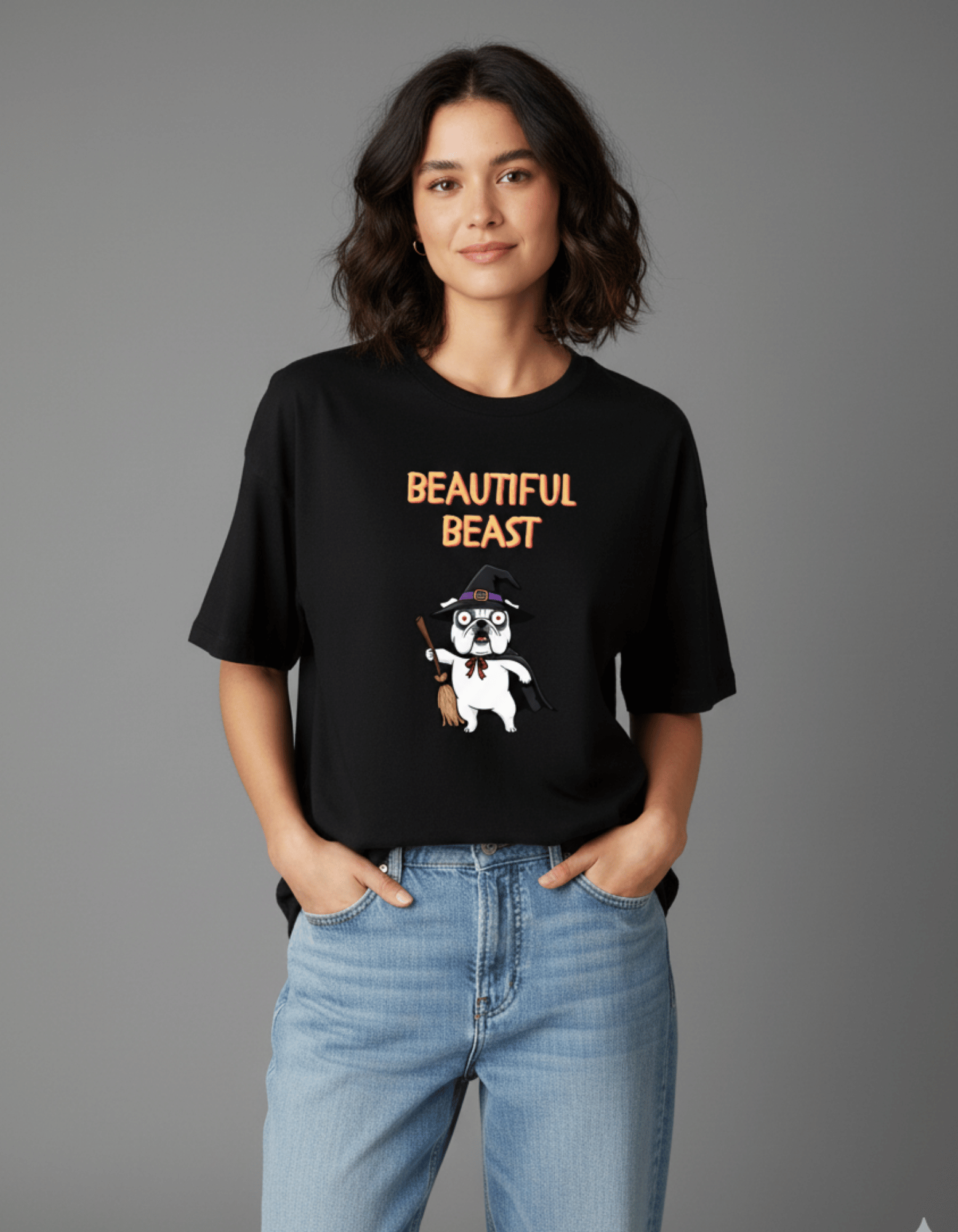 Beautiful Beast – TBT Cotton Black Tee – The Black Thing