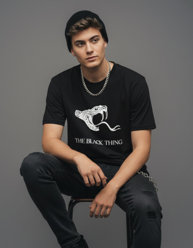 Serpent Strike – TBT Signature Black Tee