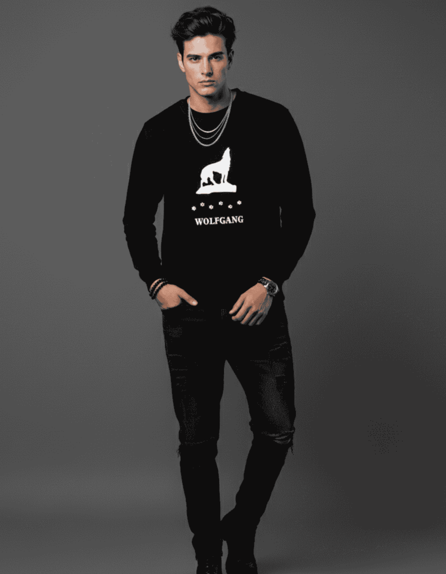 Wolfgang – TBT Black Sweatshirt
