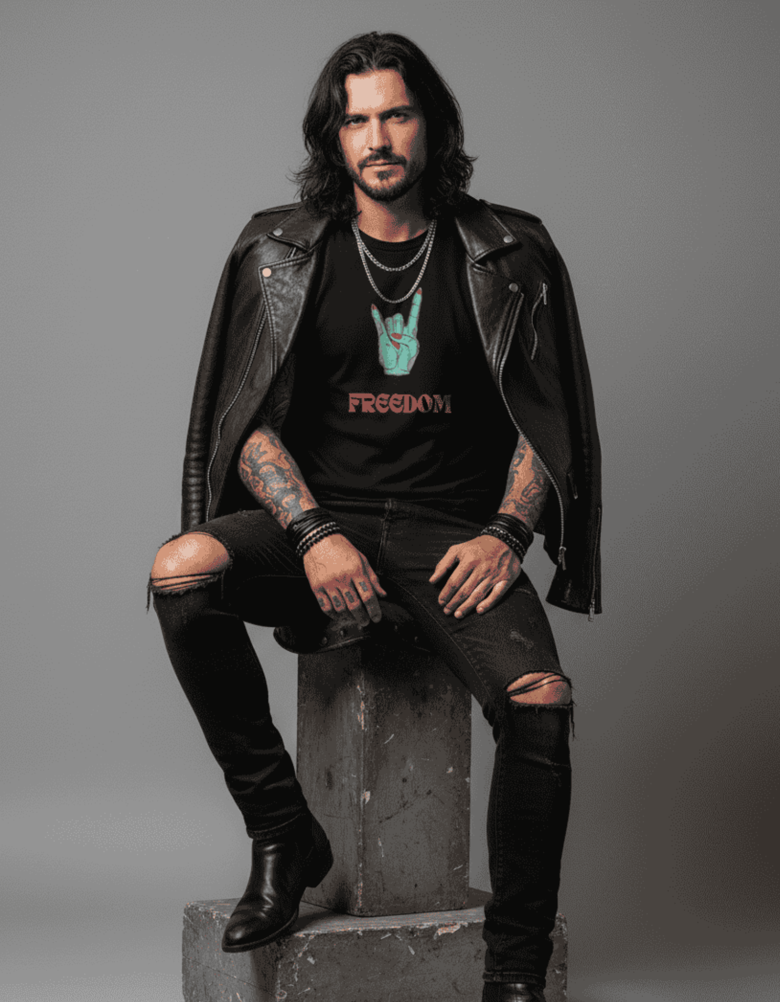 Freedom - TBT Unisex Rocker T-Shirt | Halloween Edition