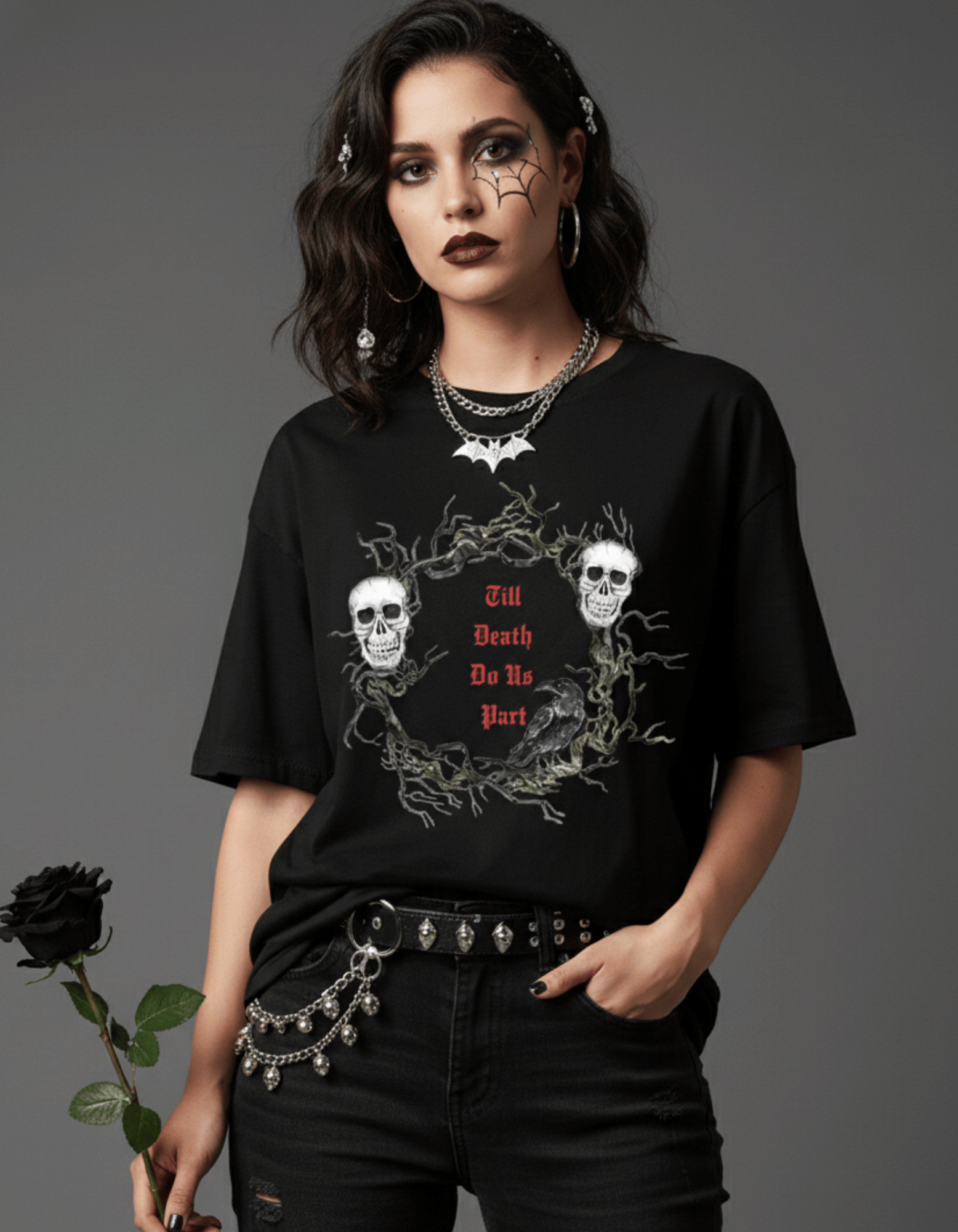 Till Death Do Us Part – TBT Premium Black Tee | Halloween Edition