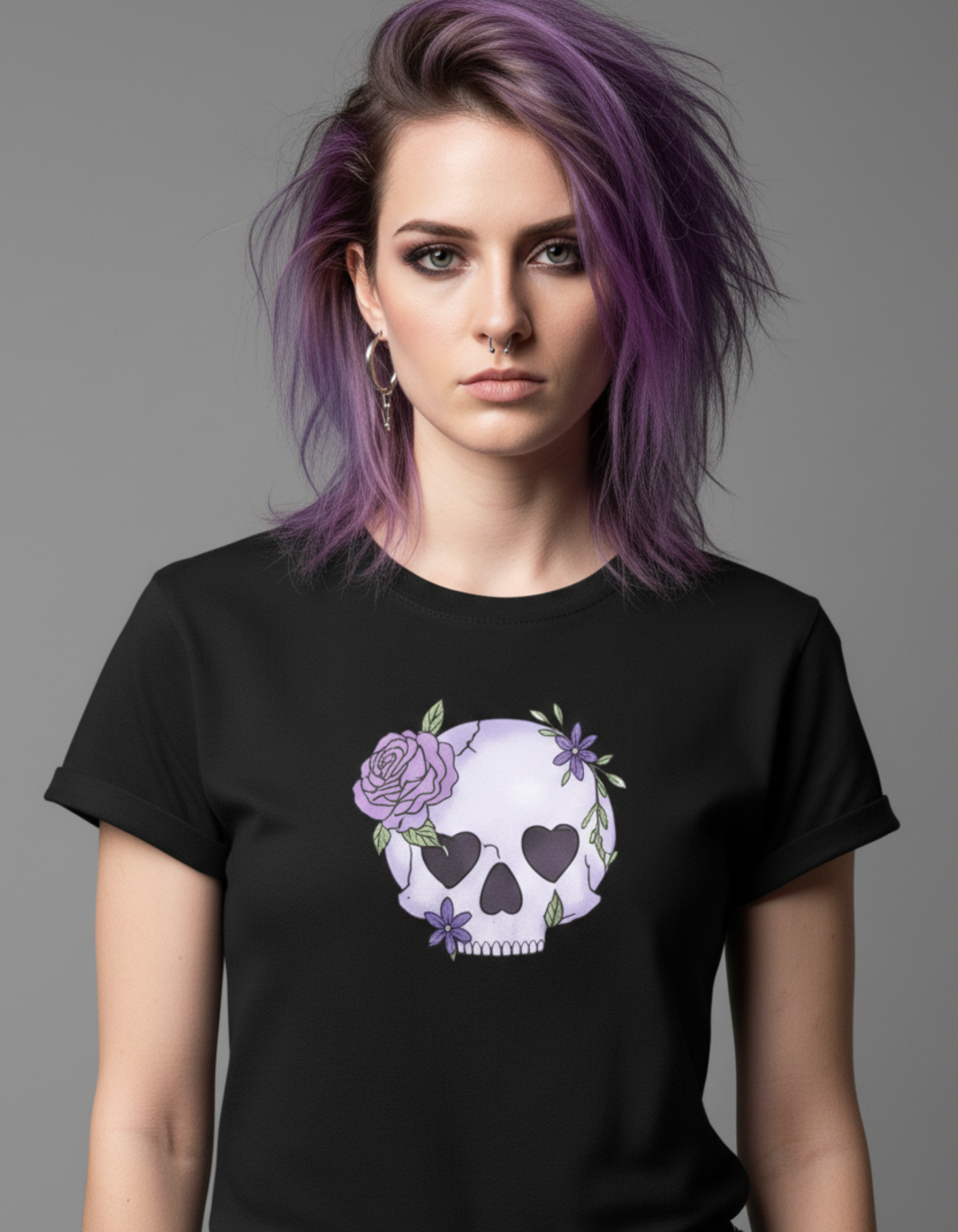 Heartbreaker Skull – TBT Cotton Black Tee