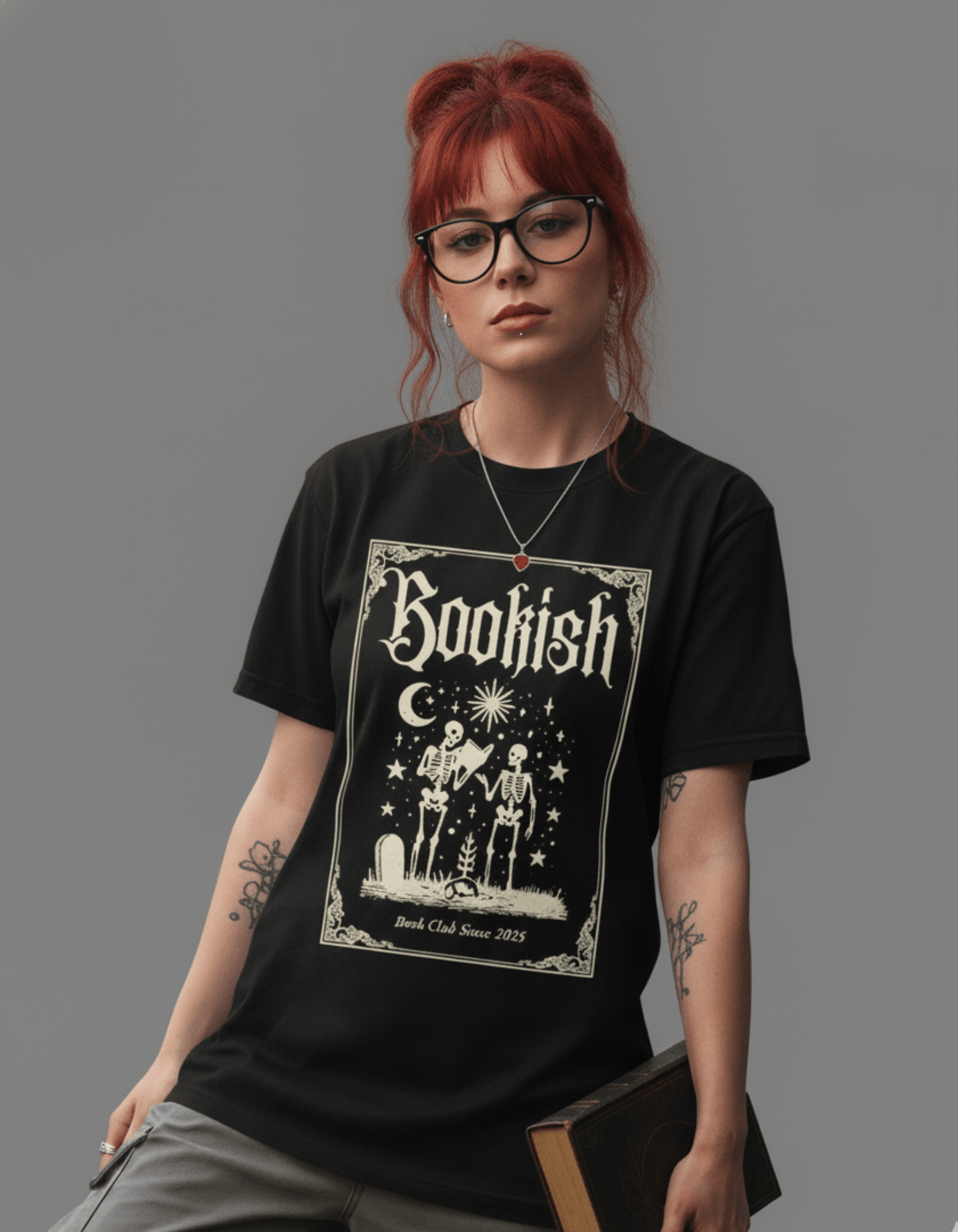 Bookish – TBT Gothic Black Tee | Halloween Edition