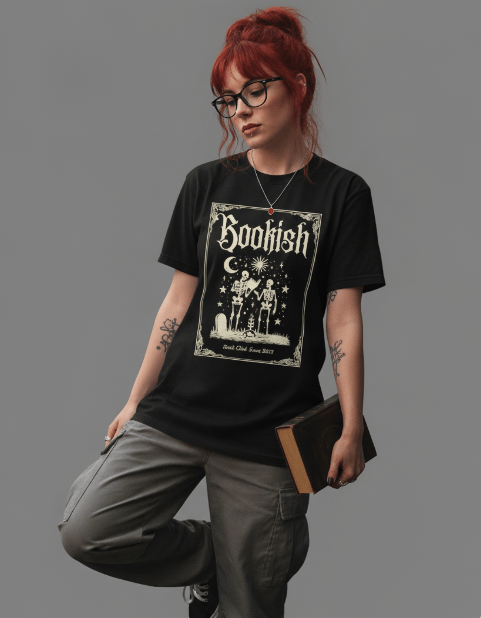 Bookish – TBT Gothic Black Tee | Halloween Edition