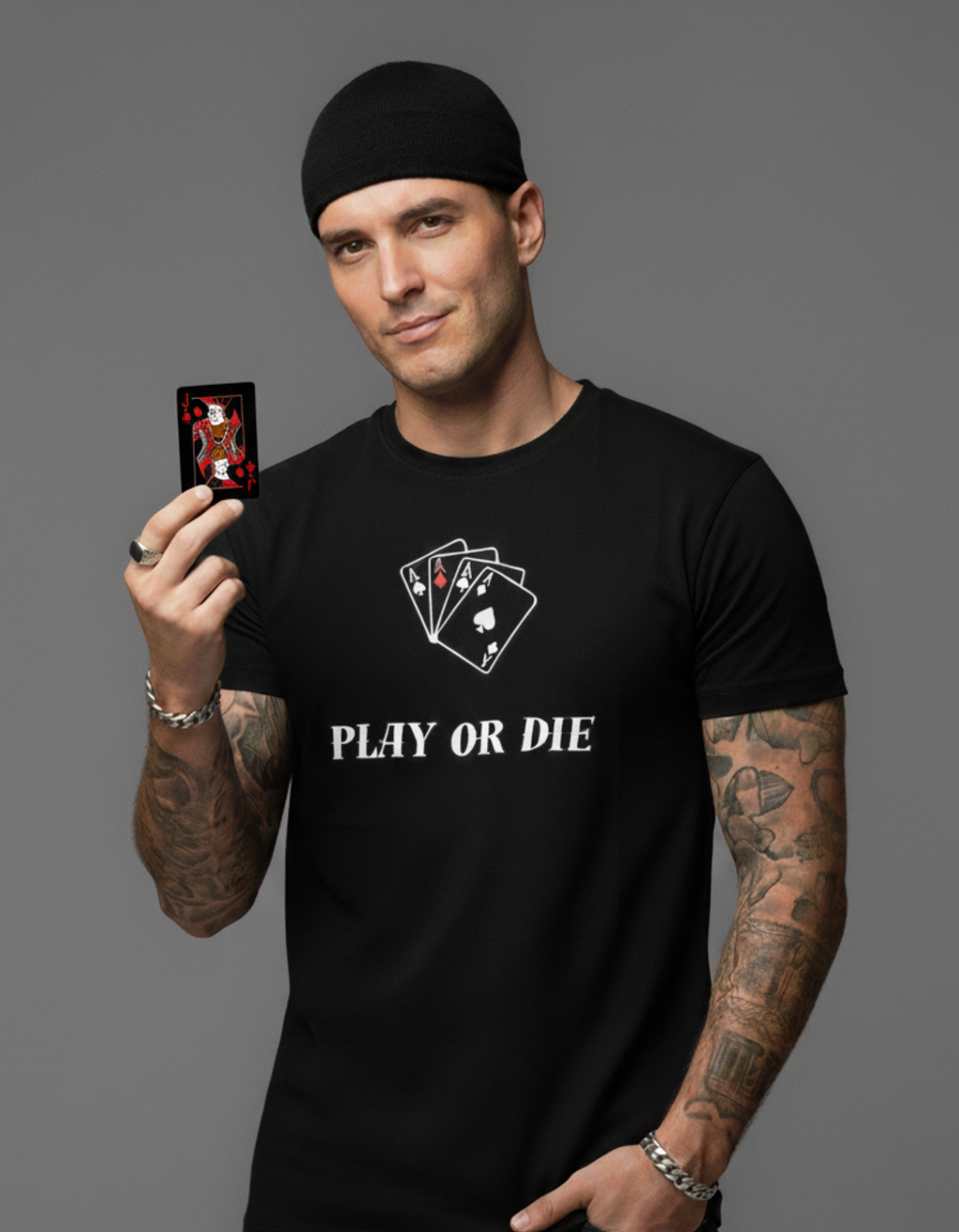 Play or Die - TBT Unisex Premium Black Tee