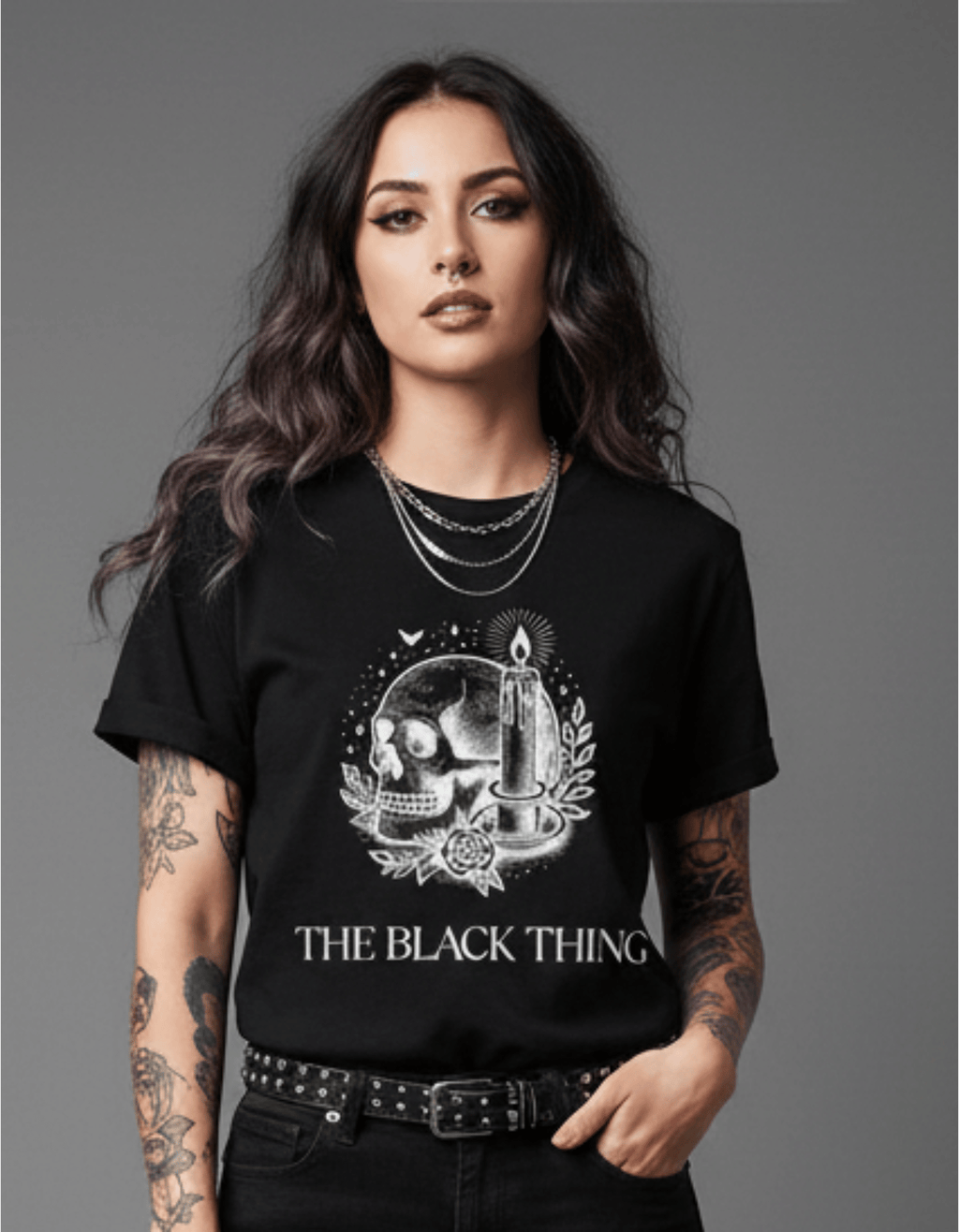 The Mystic Skull: TBT Gothic Streetwear Tee