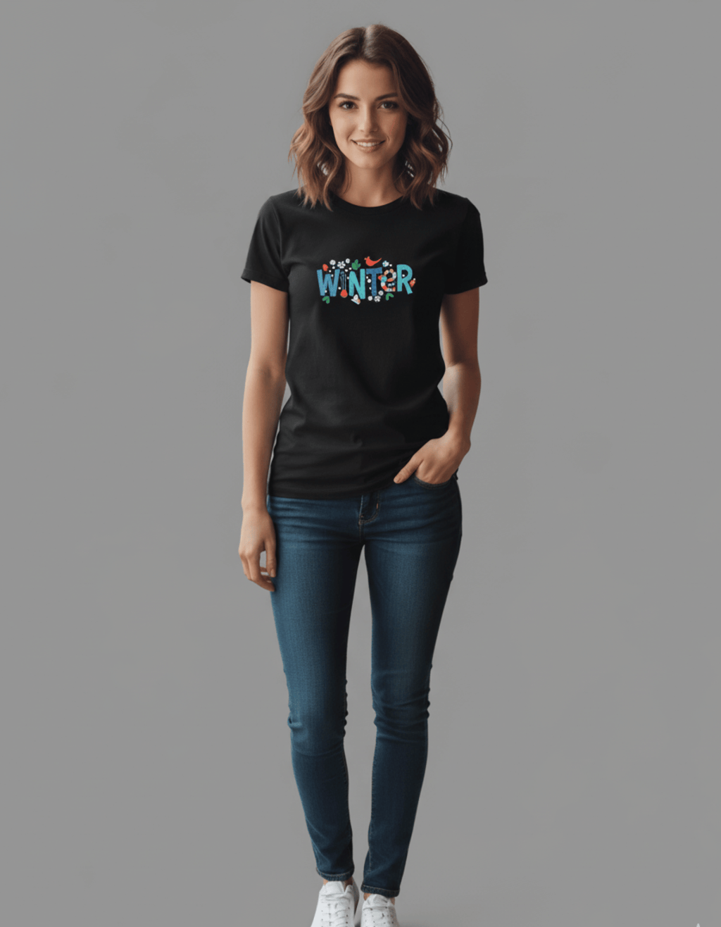 Winter Wonderland - TBT Cotton Black Tee