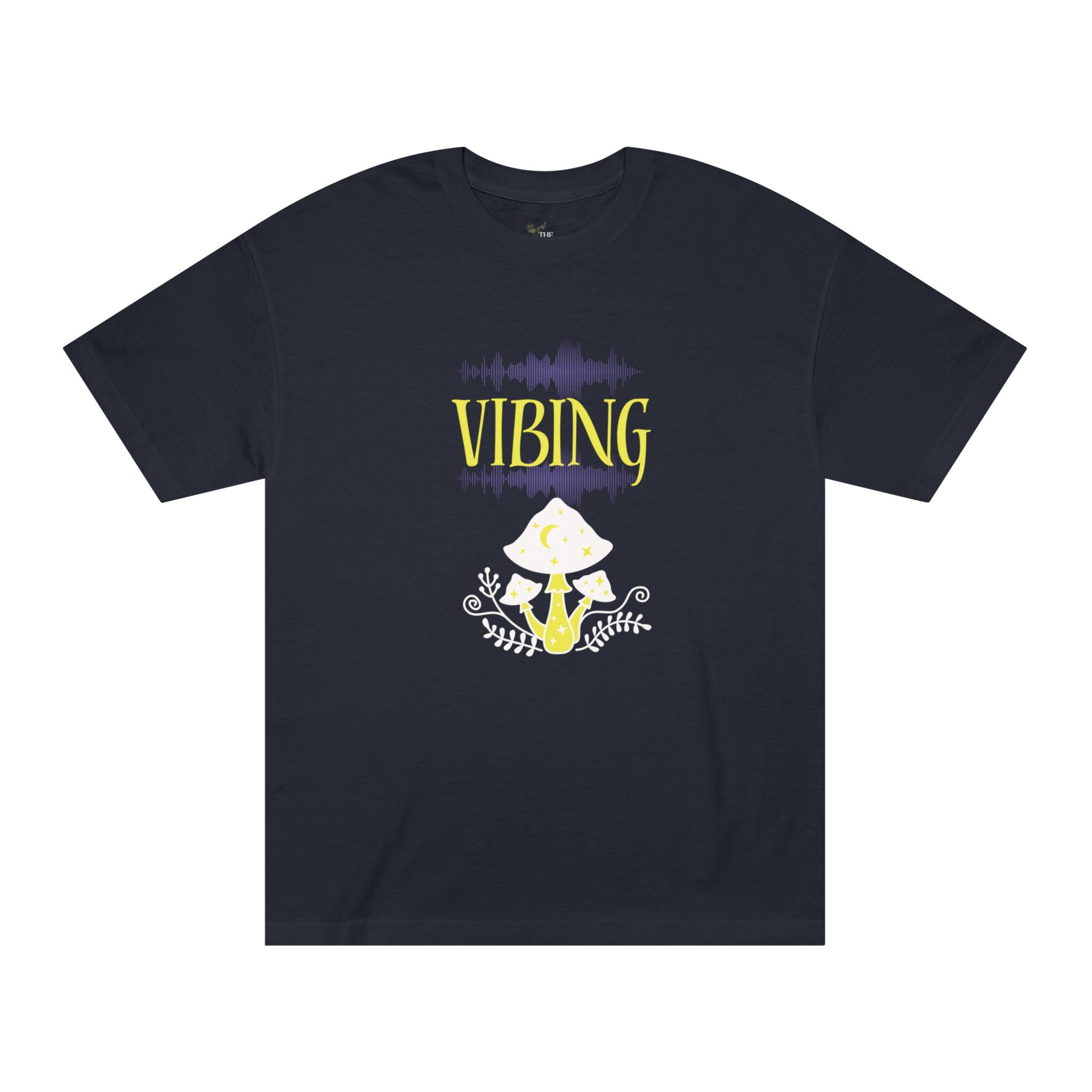 Vibing Mushrooms – TBT Premium Cotton Black Tee