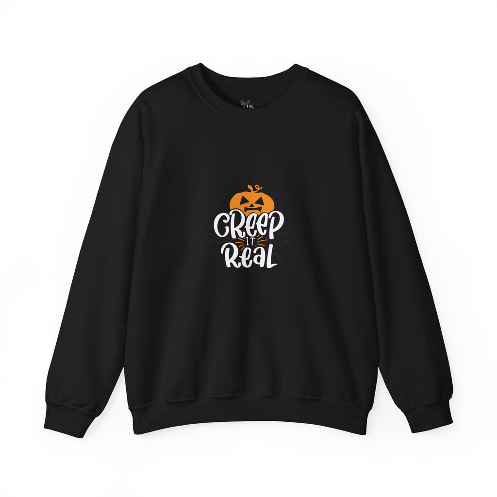 Creep It Real – TBT Cotton Black Sweatshirt | Halloween Edition